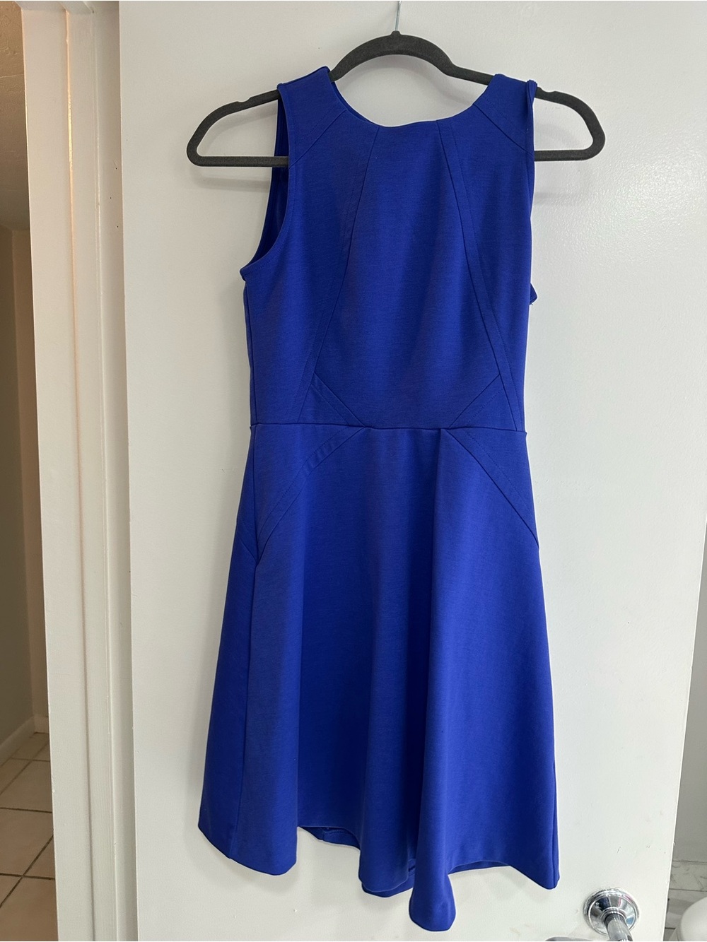Jennifer Lopez Cobalt Blue Sleeveless A-Line Dress